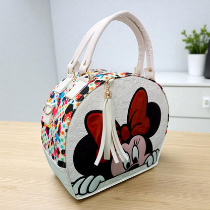 Bolsa de dama Personajes divertida moderna exclusiva morada sintética alta calidad duradera