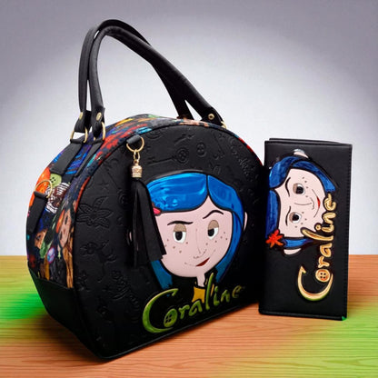 Bolsa de dama Personajes divertida moderna exclusiva morada sintética alta calidad duradera