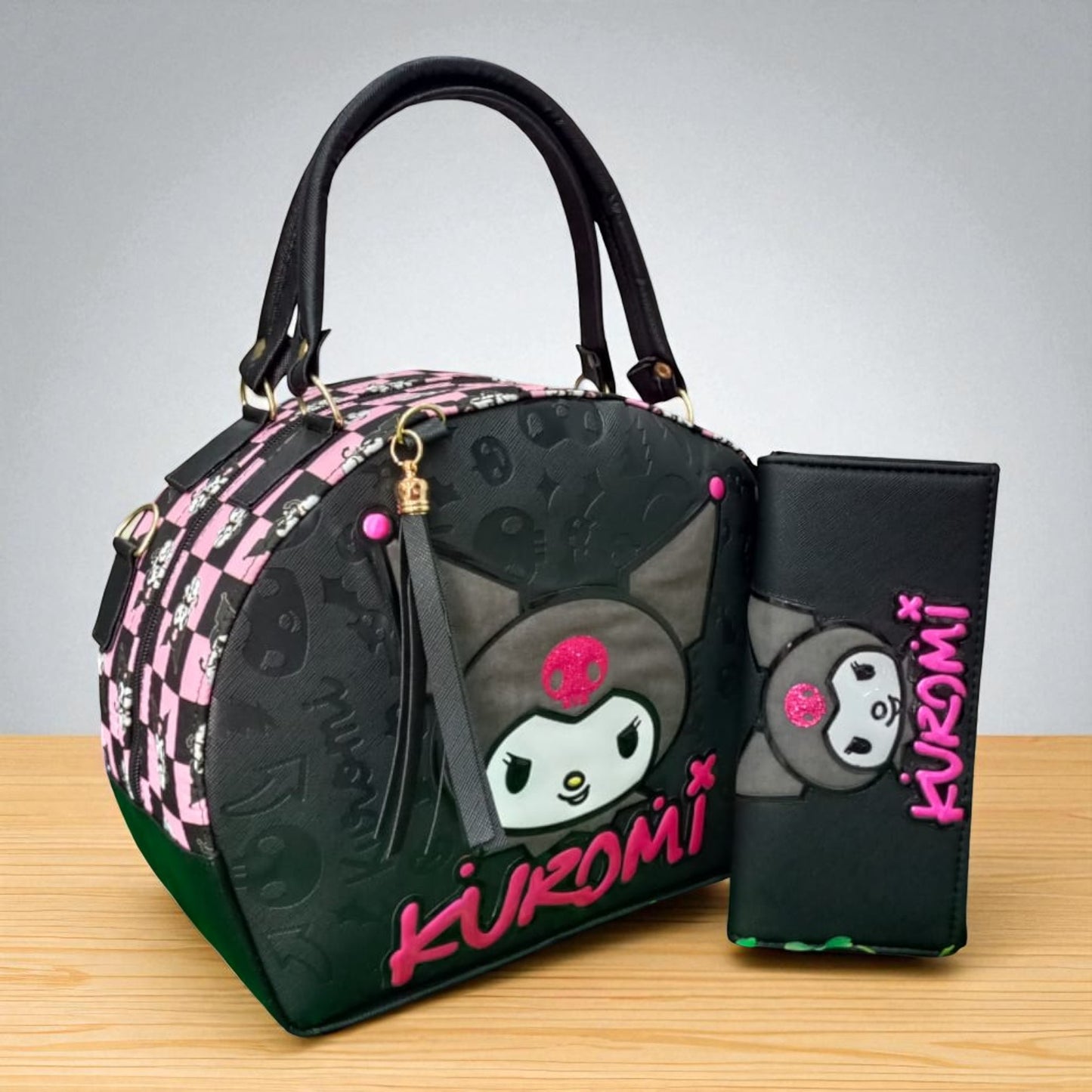 Bolsa de dama Personajes divertida moderna exclusiva morada sintética alta calidad duradera