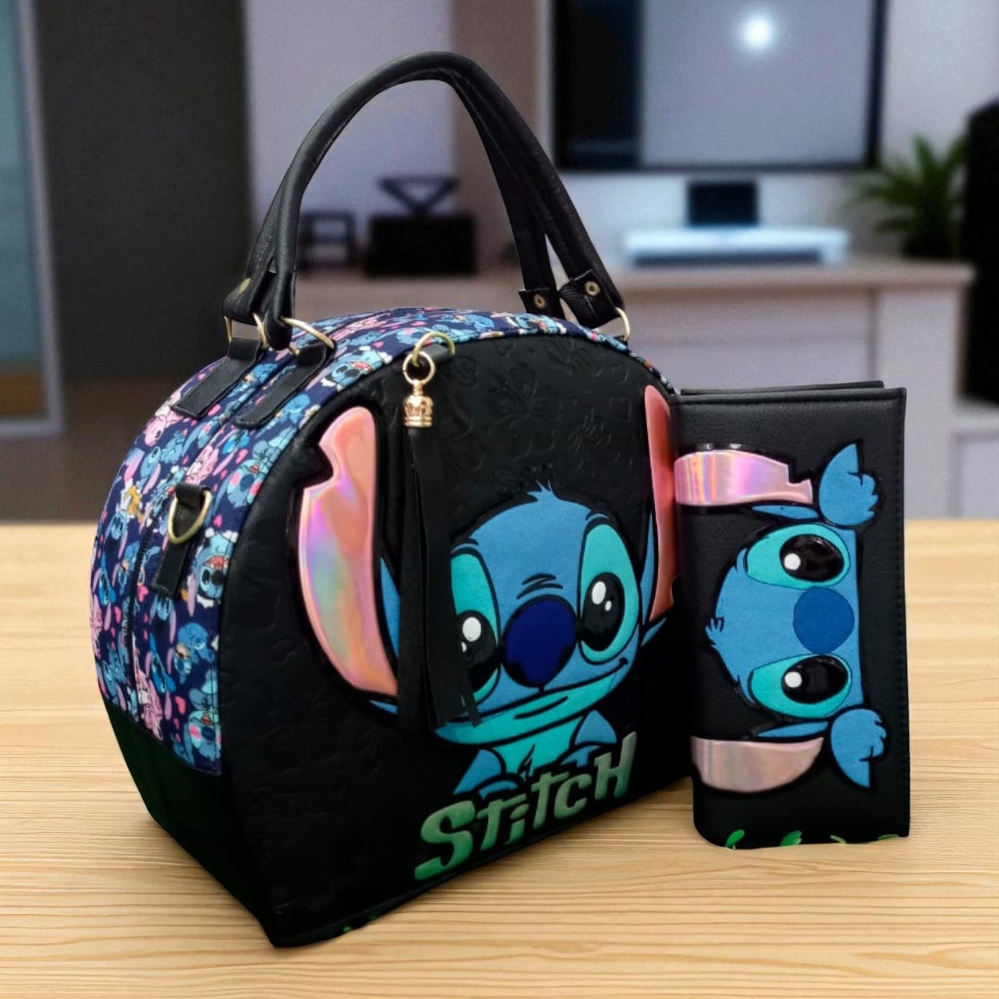 Bolsa de dama Personajes divertida moderna exclusiva morada sintética alta calidad duradera