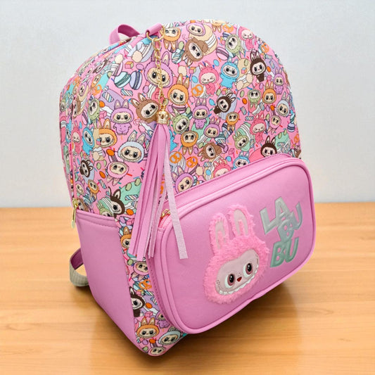 MOCHILA de dama Personajes divertida moderna exclusiva morada sintética alta calidad duradera