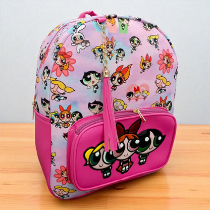 MOCHILA de dama Personajes divertida moderna exclusiva morada sintética alta calidad duradera