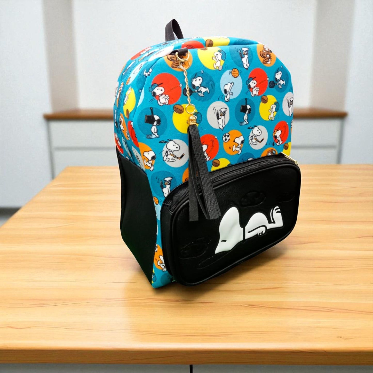 MOCHILA de dama Personajes divertida moderna exclusiva morada sintética alta calidad duradera