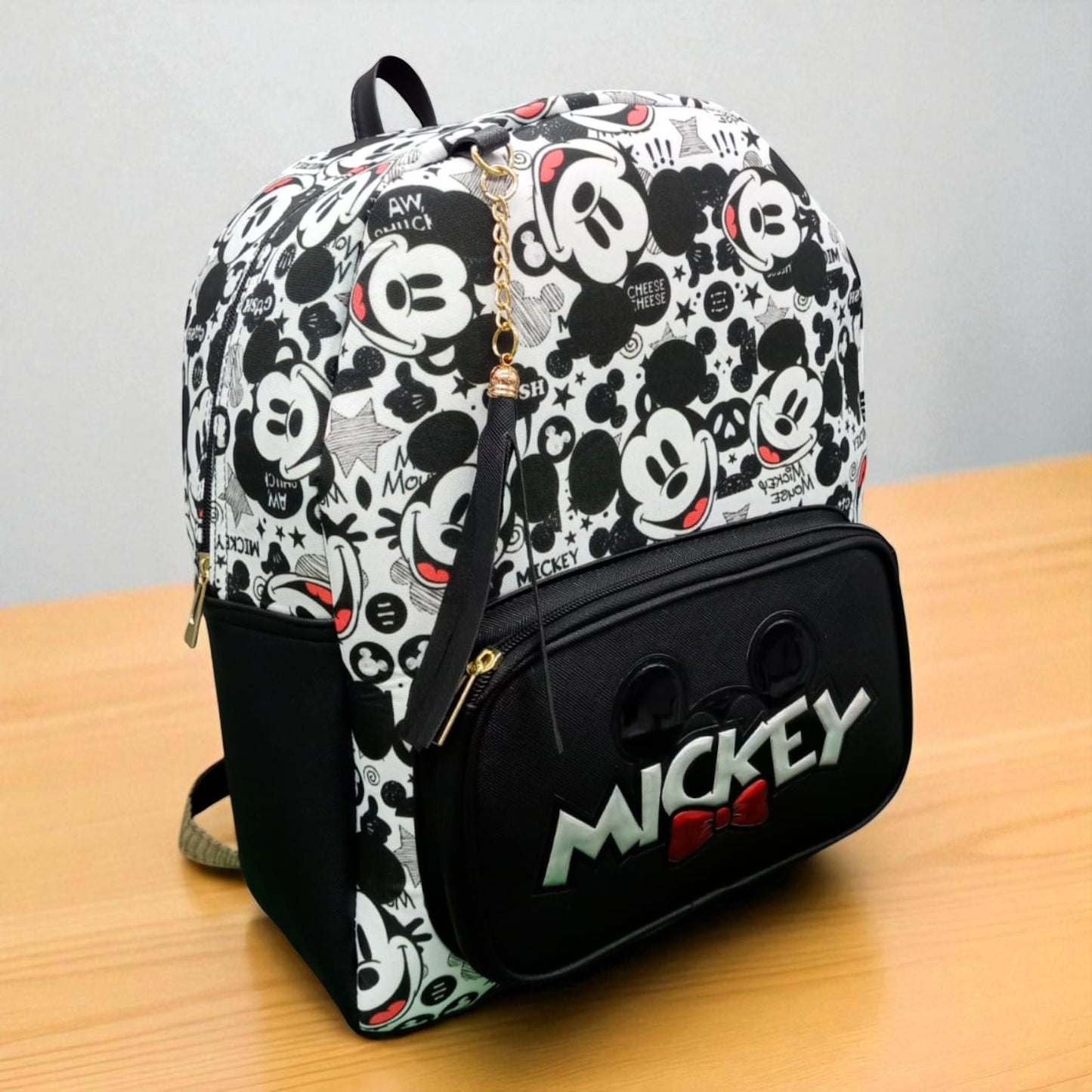 MOCHILA de dama Personajes divertida moderna exclusiva morada sintética alta calidad duradera