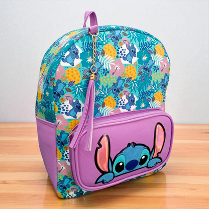 MOCHILA de dama Personajes divertida moderna exclusiva morada sintética alta calidad duradera