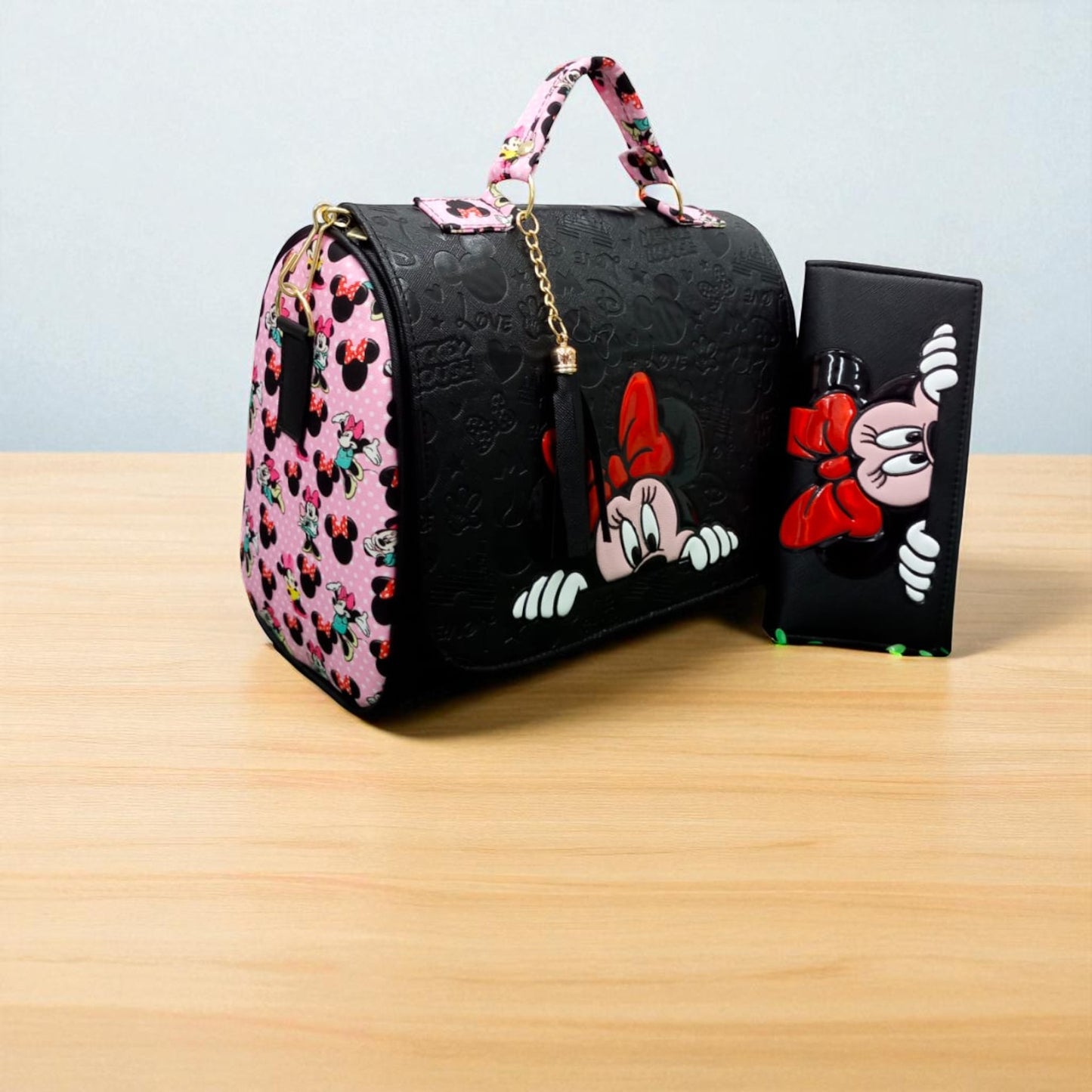 Bolsa de dama Personajes divertida moderna exclusiva morada sintética alta calidad duradera