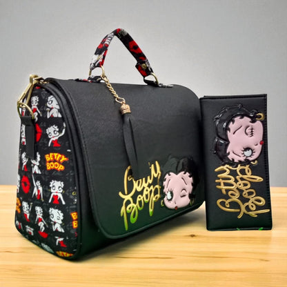 Bolsa de dama Personajes divertida moderna exclusiva morada sintética alta calidad duradera