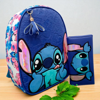 MOCHILA de dama Personajes divertida moderna exclusiva morada sintética alta calidad duradera