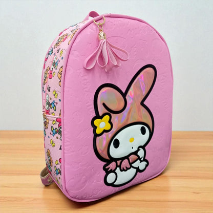 MOCHILA de dama Personajes divertida moderna exclusiva morada sintética alta calidad duradera