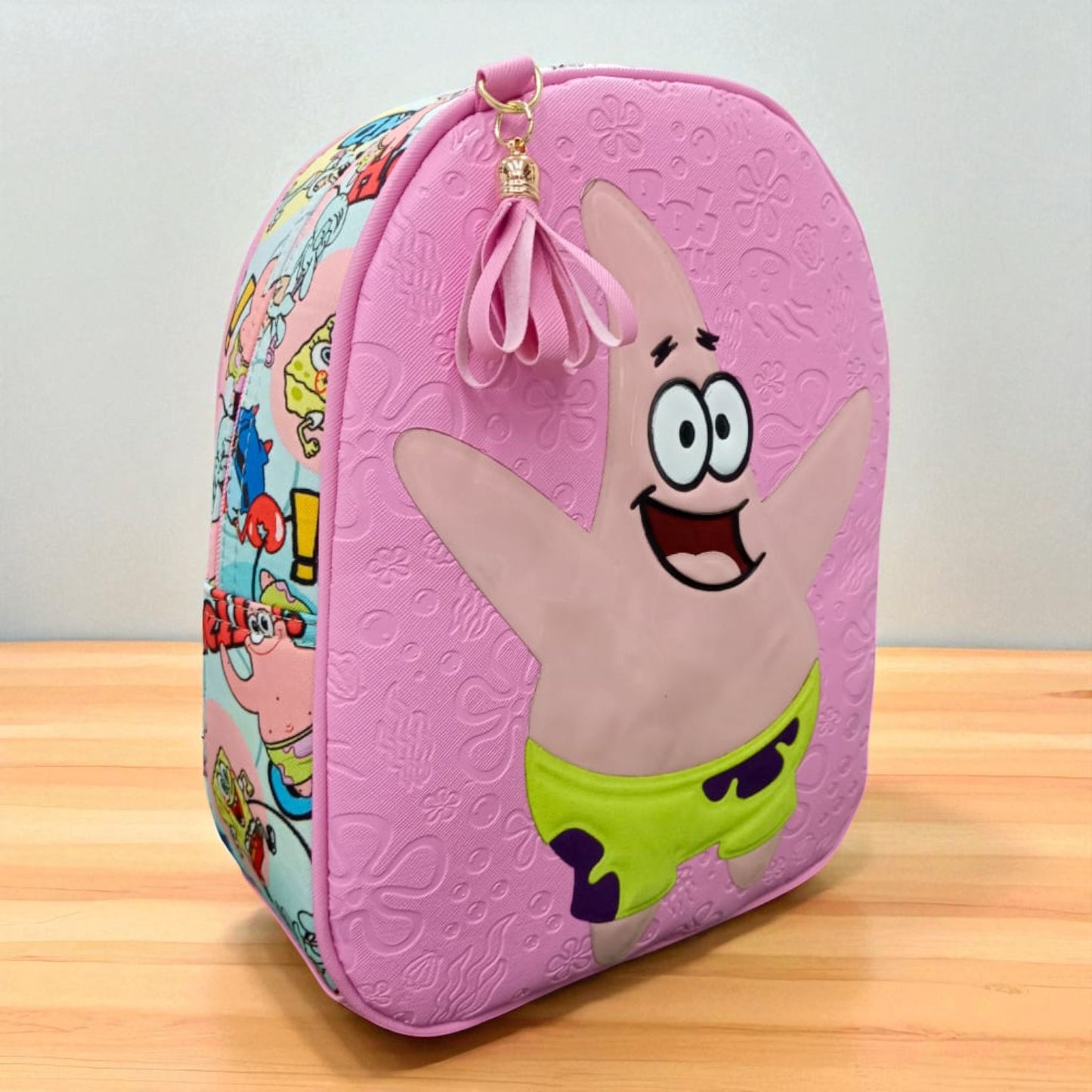 MOCHILA de dama Personajes divertida moderna exclusiva morada sintética alta calidad duradera