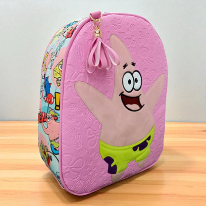 MOCHILA de dama Personajes divertida moderna exclusiva morada sintética alta calidad duradera