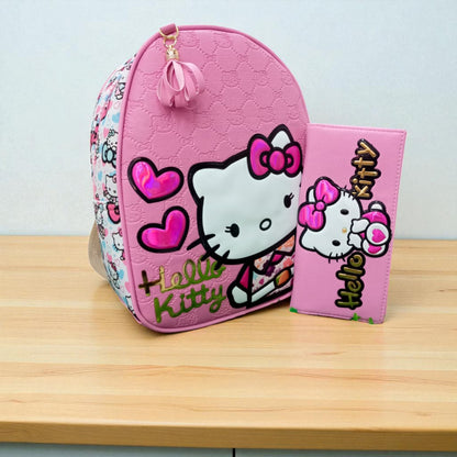 MOCHILA de dama Personajes divertida moderna exclusiva morada sintética alta calidad duradera