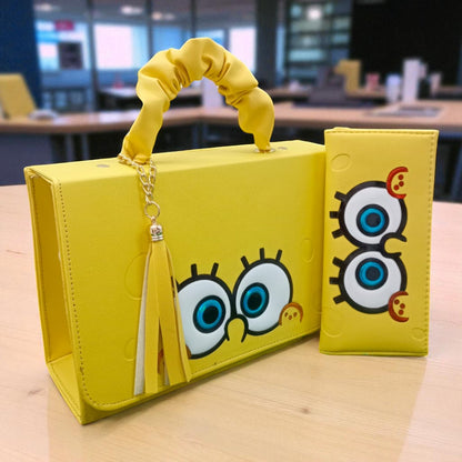 Bolsa de dama Personajes divertida moderna exclusiva morada sintética alta calidad duradera