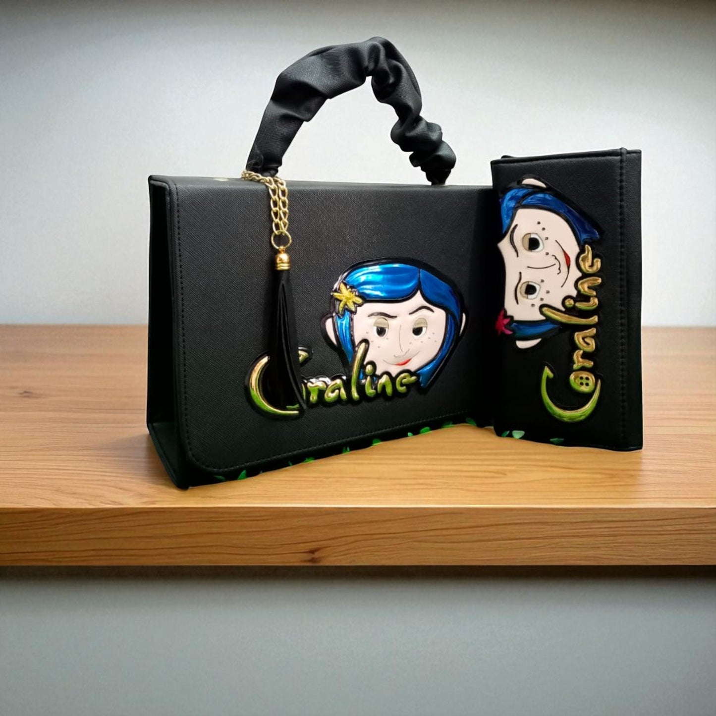 Bolsa de dama Personajes divertida moderna exclusiva morada sintética alta calidad duradera