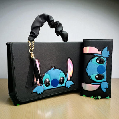 Bolsa de dama Personajes divertida moderna exclusiva morada sintética alta calidad duradera