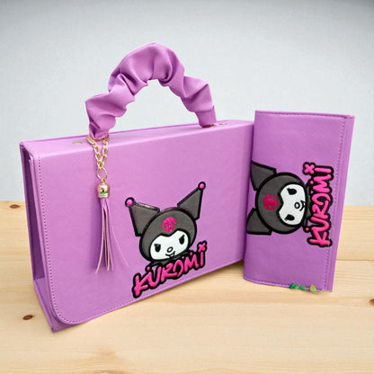 Bolsa de dama Personajes divertida moderna exclusiva morada sintética alta calidad duradera