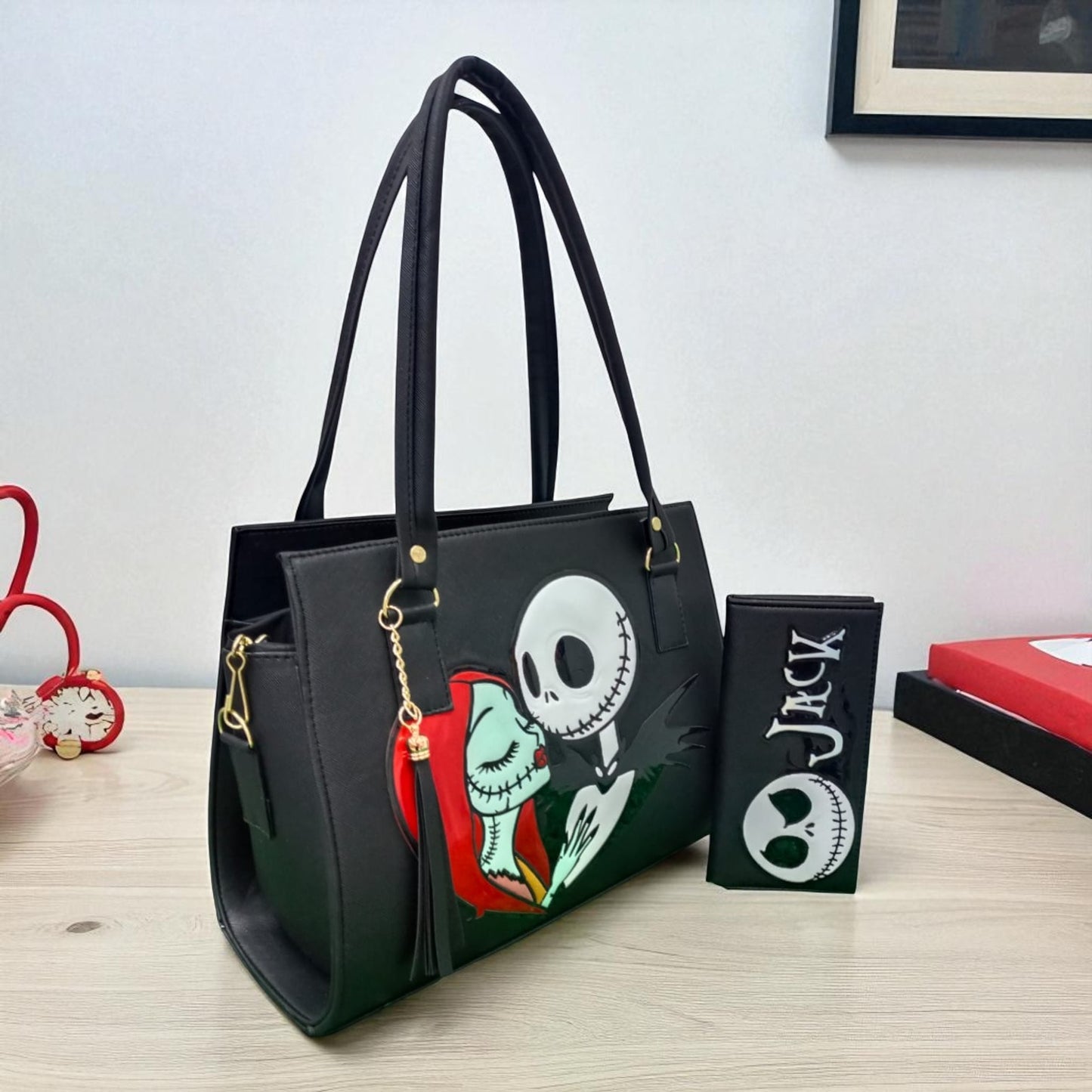 Bolsa de dama Personajes divertida moderna exclusiva morada sintética alta calidad duradera