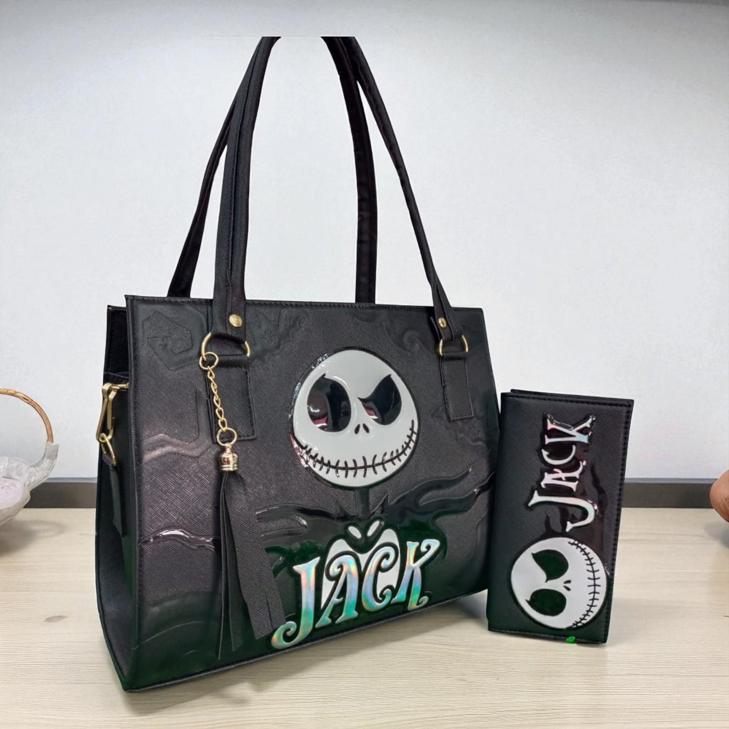 Bolsa de dama Personajes divertida moderna exclusiva morada sintética alta calidad duradera