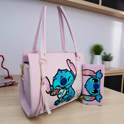 Bolsa de dama Personajes divertida moderna exclusiva morada sintética alta calidad duradera