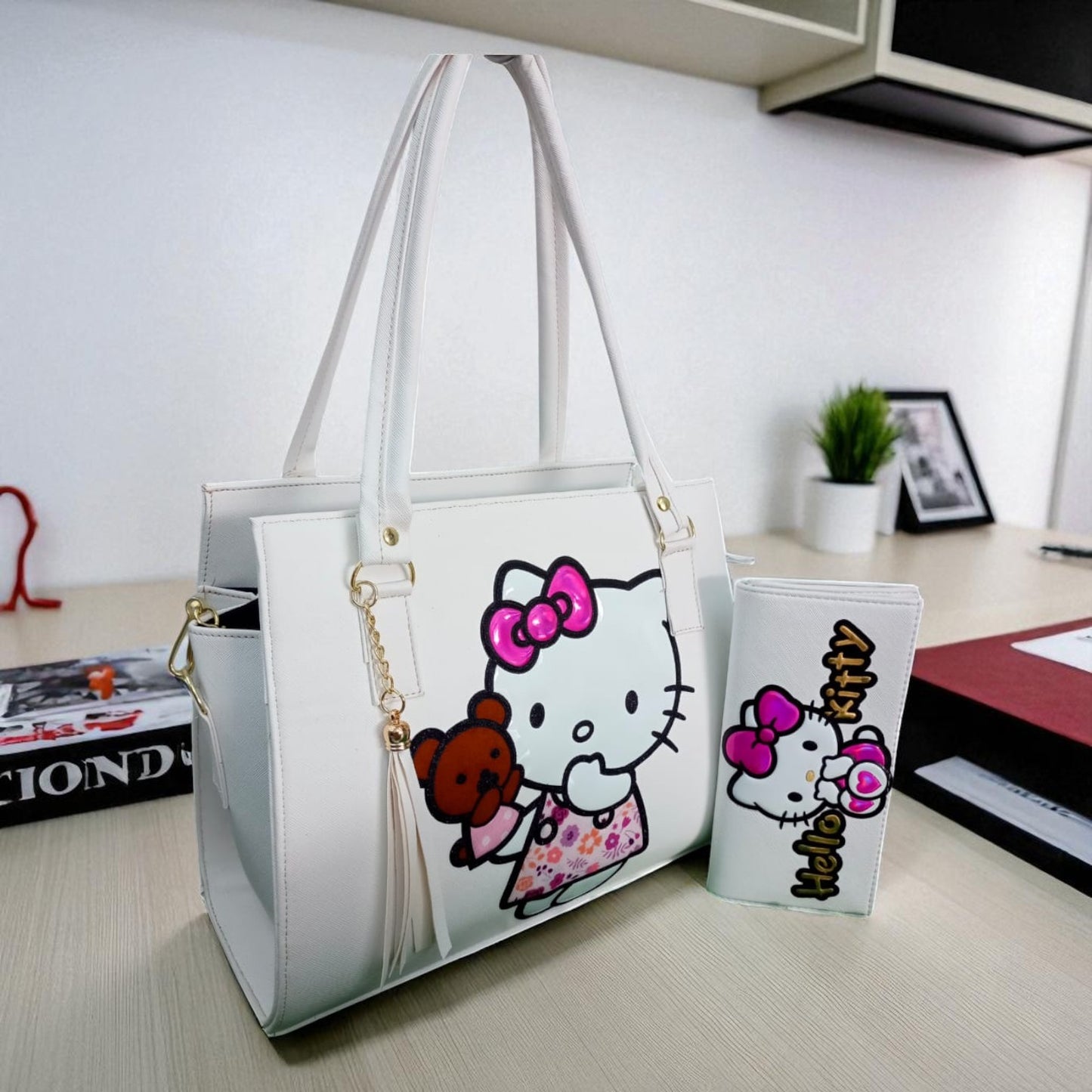 Bolsa de dama Personajes divertida moderna exclusiva morada sintética alta calidad duradera