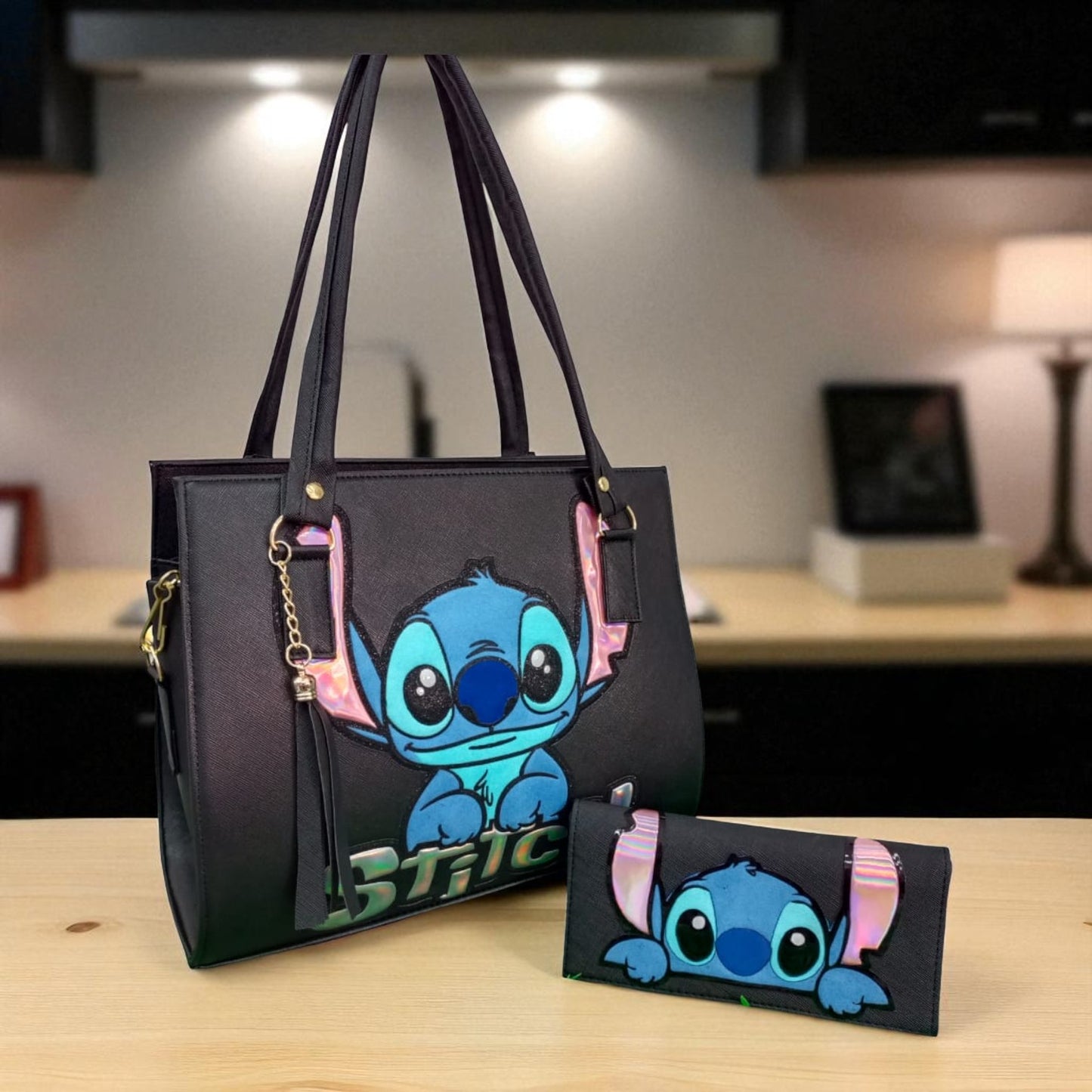 Bolsa de dama Personajes divertida moderna exclusiva morada sintética alta calidad duradera