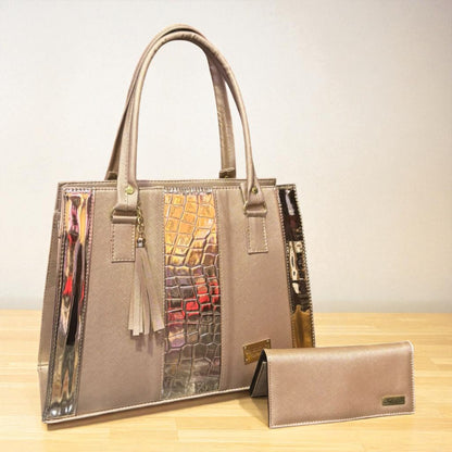 Bolsa ABRIL mujer elegante color vino sintética alta calidad