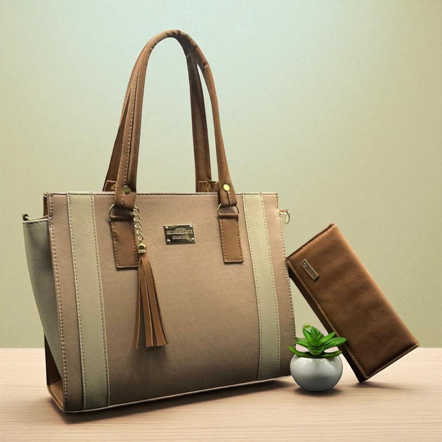 Bolsa de dama Alessandra elegante moderna grande exclusiva