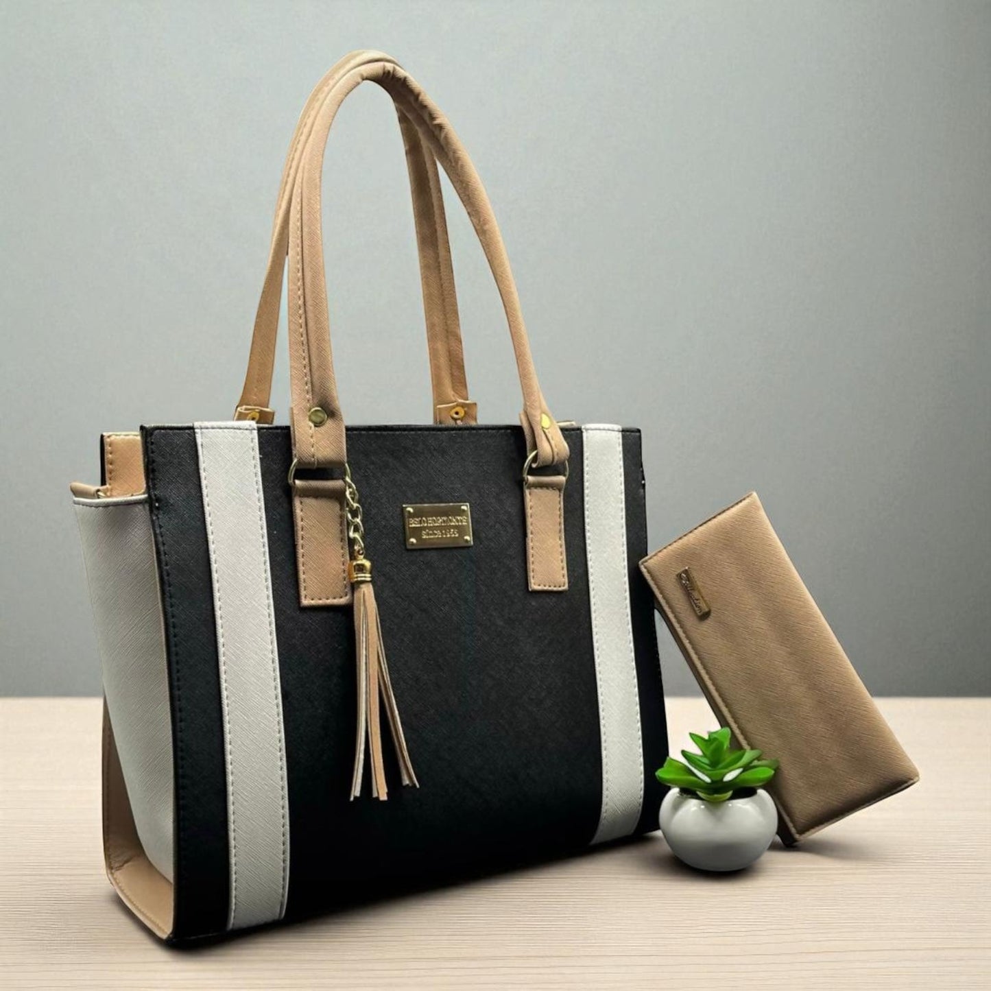 Bolsa de dama Alessandra elegante moderna grande exclusiva