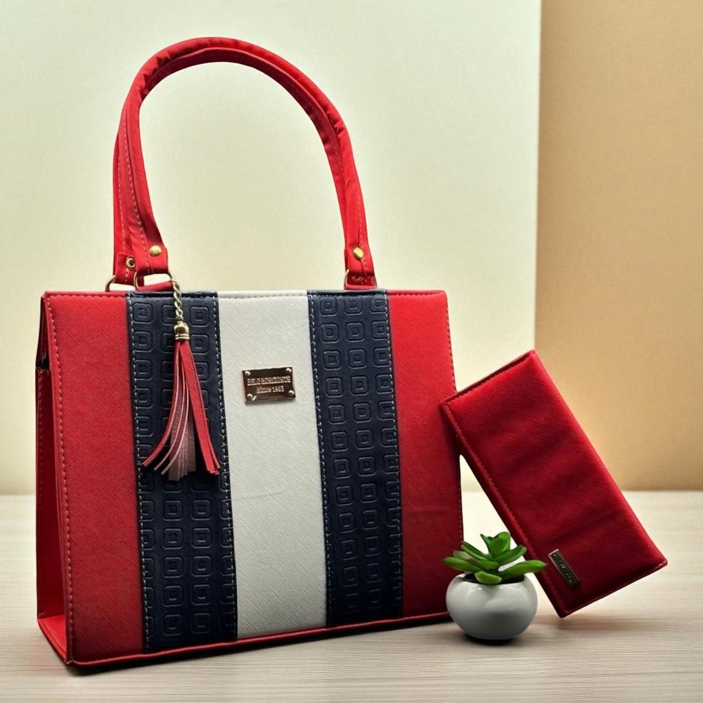 Bolsa de dama Natalia elegante moderna tricolor sintética alta calidad duradera exclusiva