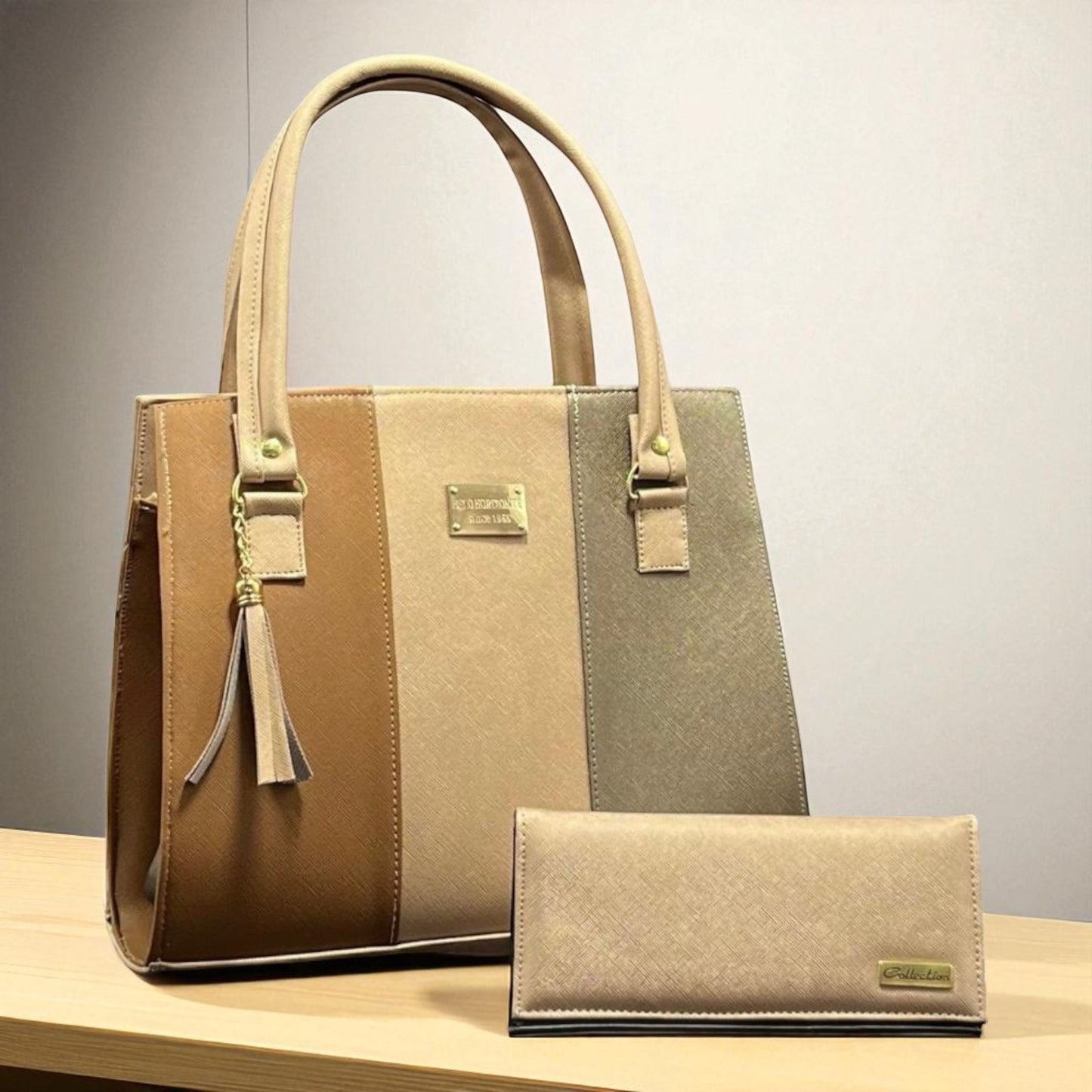 Bolsa de dama Julia elegante moderna grande multicolor sintética alta calidad duradera