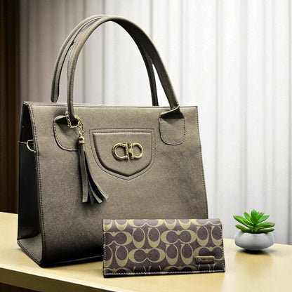 Bolsa de dama Marcela elegante moderna grande blanca sintética alta calidad duradera