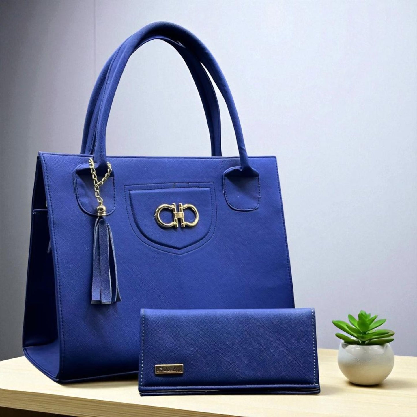 Bolsa de dama Marcela elegante moderna grande blanca sintética alta calidad duradera