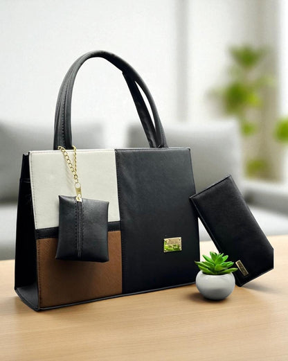 Bolsa de dama Lorena elegante moderna grande beige sintética alta calidad duradera