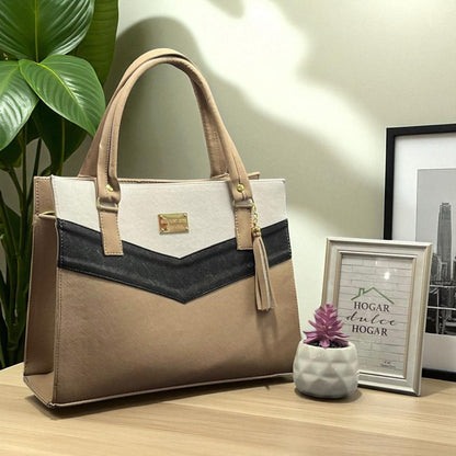 Bolsa de dama Estefanía roja elegante moderna resistente amplia ideal revender México