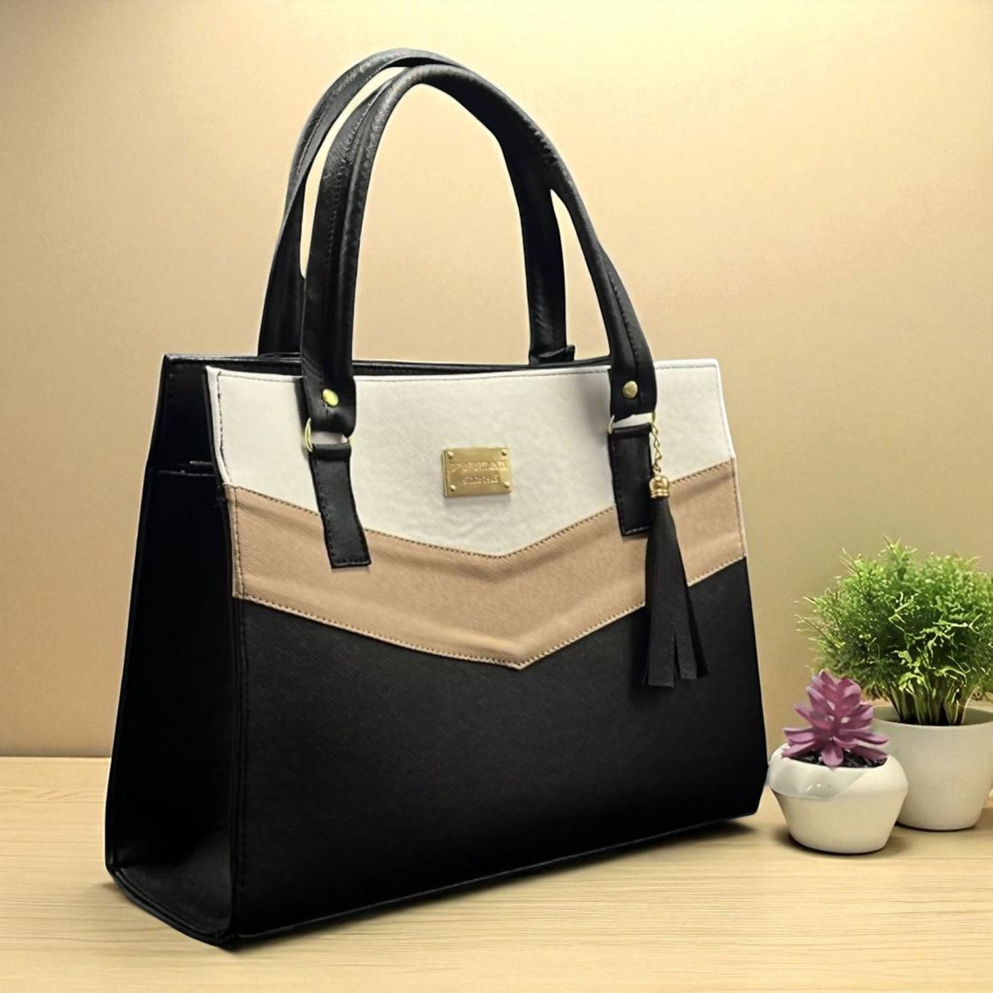 Bolsa de dama Estefanía roja elegante moderna resistente amplia ideal revender México