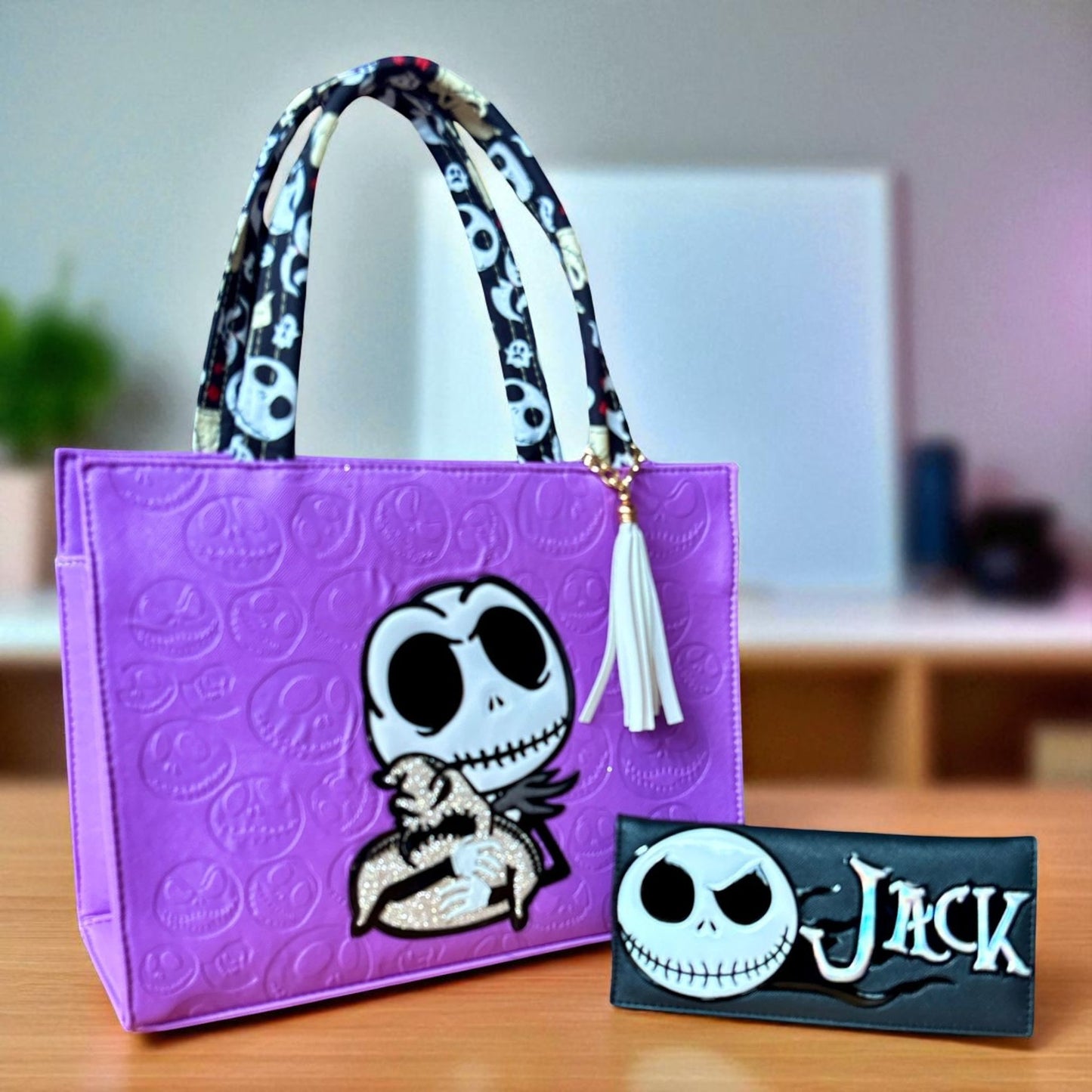 Bolsa de dama Personajes divertida moderna exclusiva morada sintética alta calidad duradera