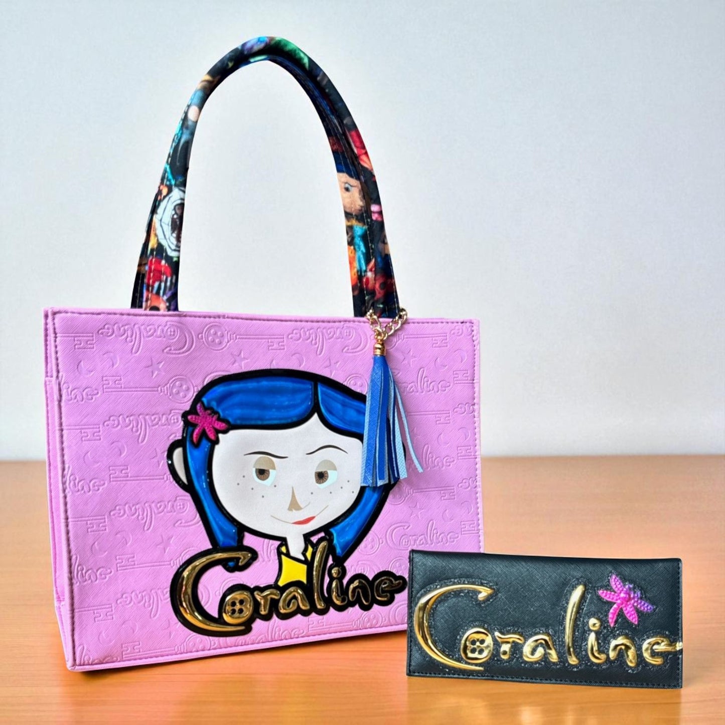 Bolsa de dama Personajes divertida moderna exclusiva morada sintética alta calidad duradera