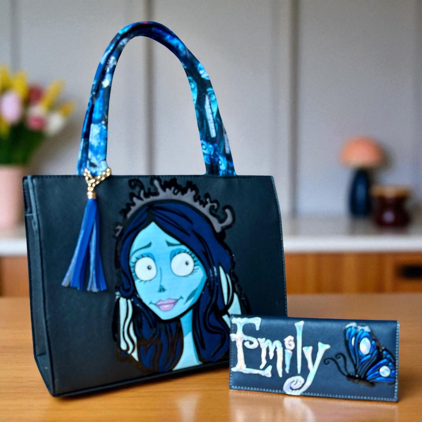 Bolsa de dama Personajes divertida moderna exclusiva morada sintética alta calidad duradera