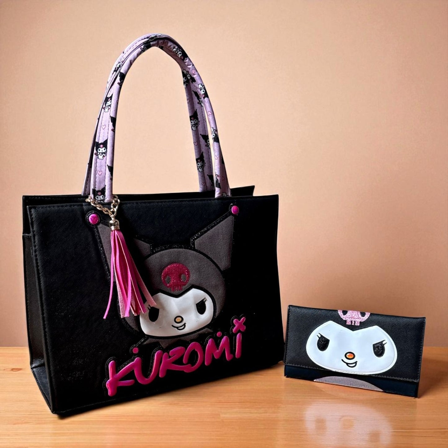 Bolsa de dama Personajes divertida moderna exclusiva morada sintética alta calidad duradera