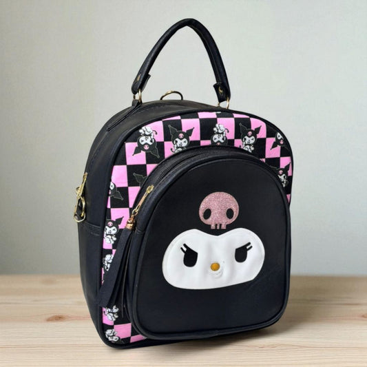 MOCHILA de dama Personajes divertida moderna exclusiva morada sintética alta calidad duradera