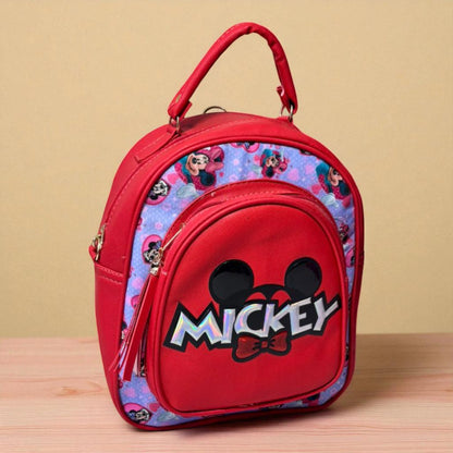 MOCHILA de dama Personajes divertida moderna exclusiva morada sintética alta calidad duradera