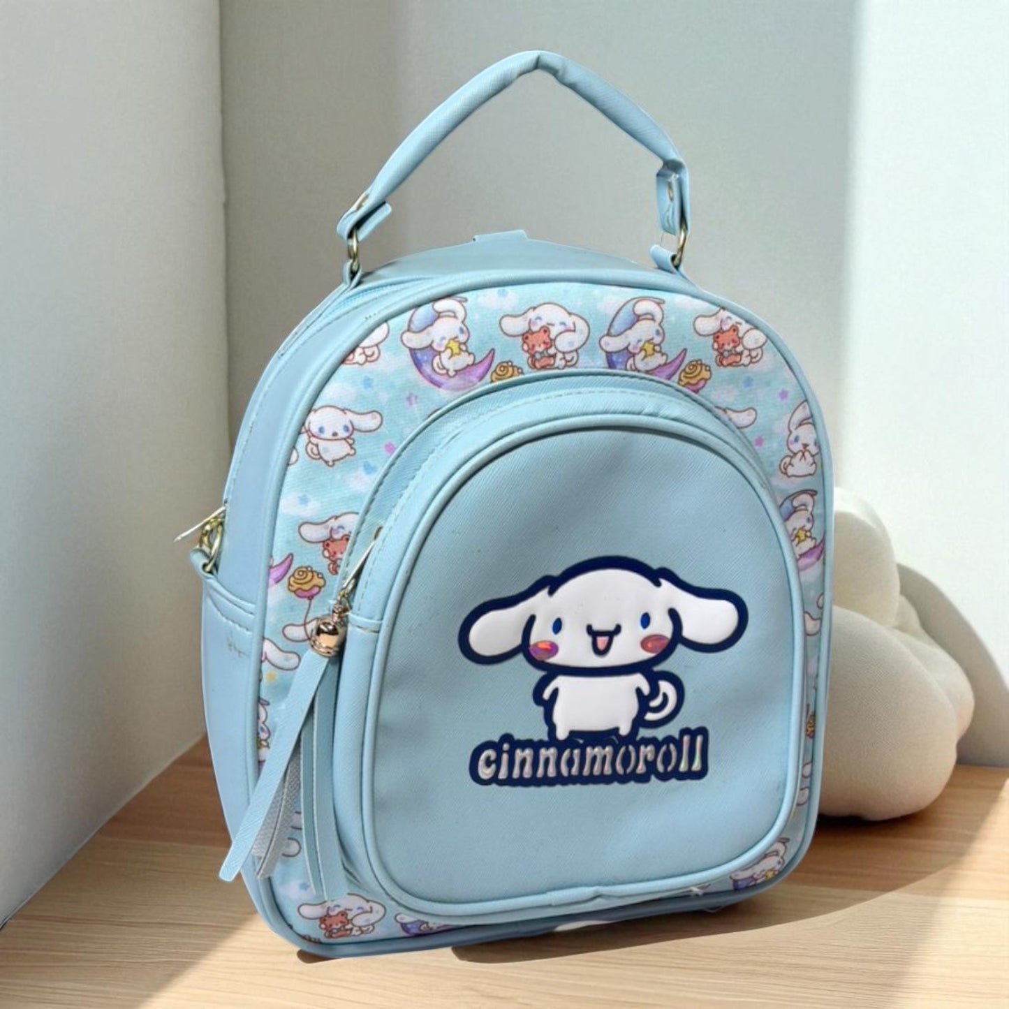 MOCHILA de dama Personajes divertida moderna exclusiva morada sintética alta calidad duradera