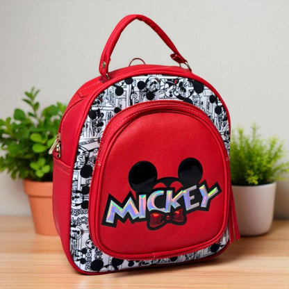 MOCHILA de dama Personajes divertida moderna exclusiva morada sintética alta calidad duradera