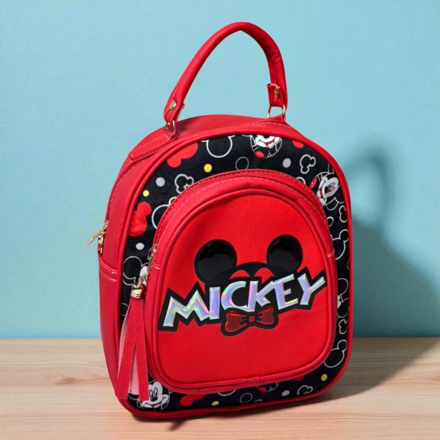 MOCHILA de dama Personajes divertida moderna exclusiva morada sintética alta calidad duradera