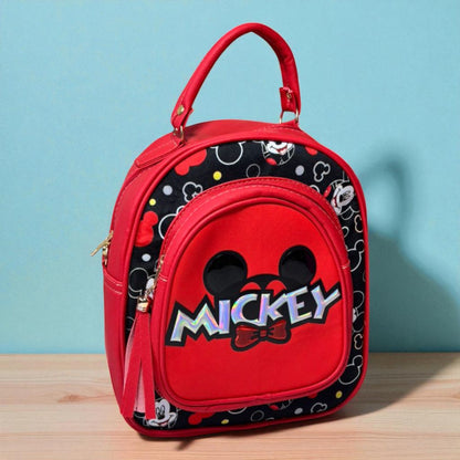 MOCHILA de dama Personajes divertida moderna exclusiva morada sintética alta calidad duradera