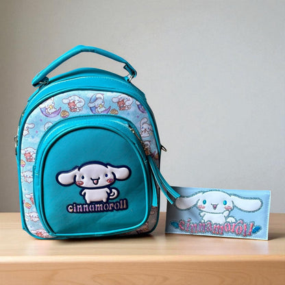 MOCHILA de dama Personajes divertida moderna exclusiva morada sintética alta calidad duradera