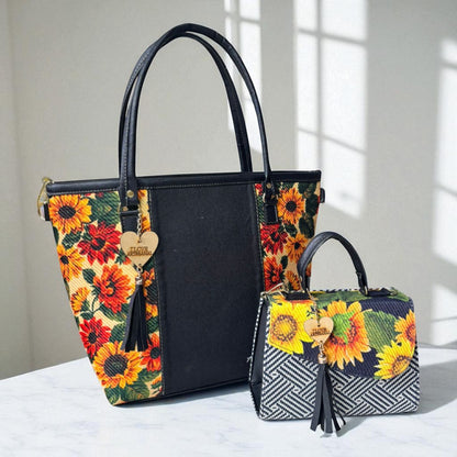 Dúo de bolsas sintéticas de alta calidad rojo blanco negro mamá hija