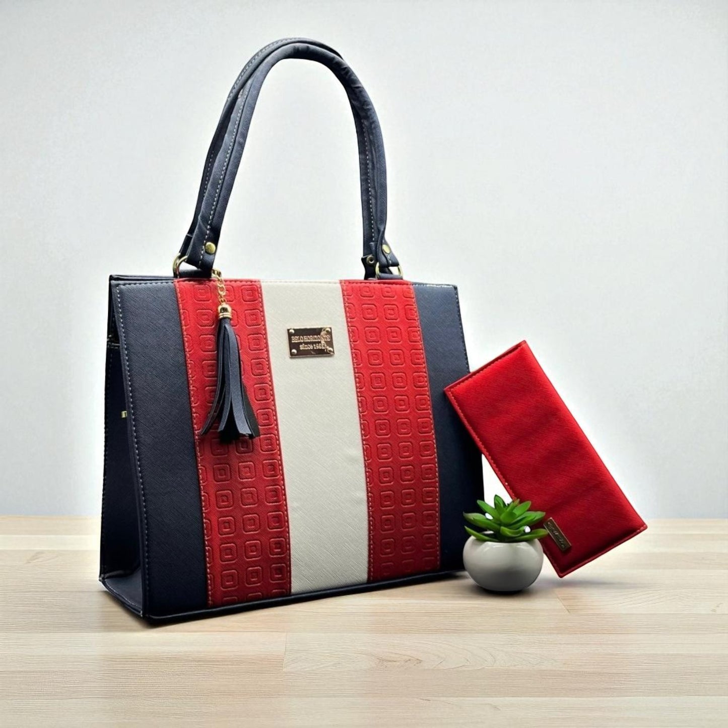 Bolsa de dama Natalia elegante moderna tricolor sintética alta calidad duradera exclusiva