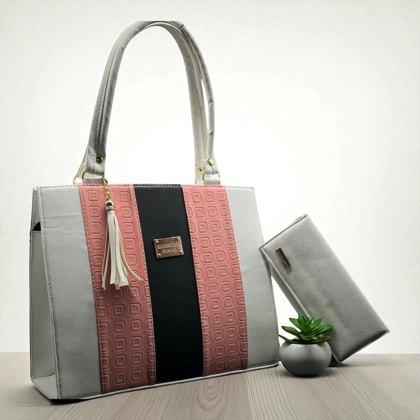 Bolsa de dama Natalia elegante moderna tricolor sintética alta calidad duradera exclusiva