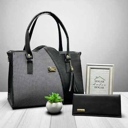 Bolsa de dama Camila elegante moderna estampado vaquita sintética alta calidad duradera